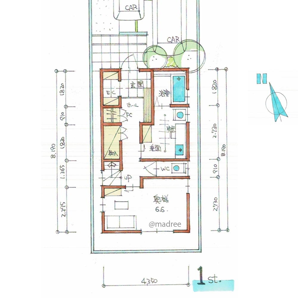 動線まとめたメリハリ空間、屋上で優雅に非日常を楽しむ家
