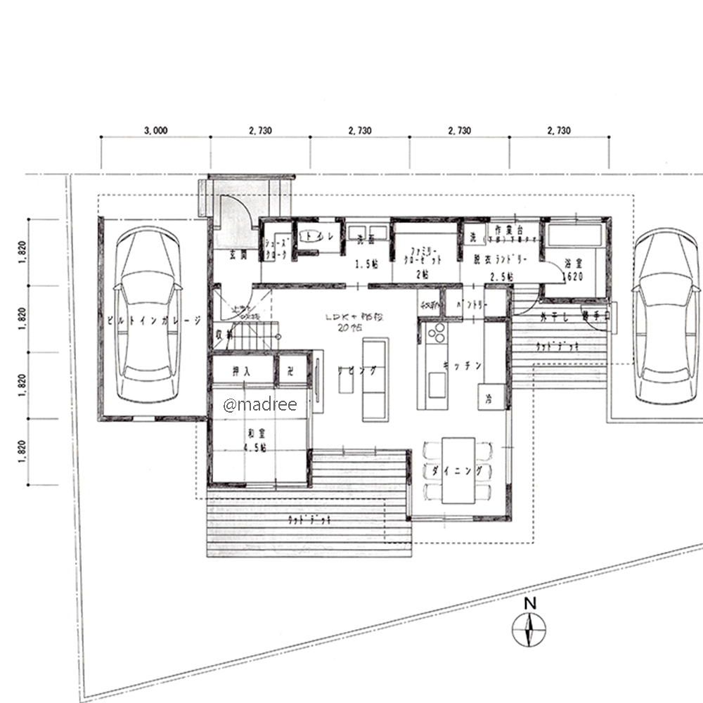 外遊び後もすぐサッパリ！玄関からスムーズに浴室直行の家