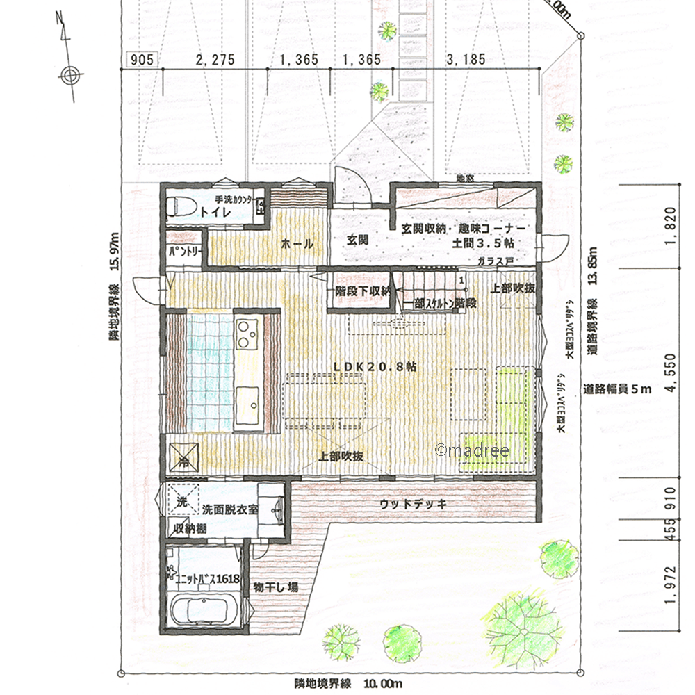光と風が気持ち良く流れる、好きな陽だまりスポットで家時間を過ごす家