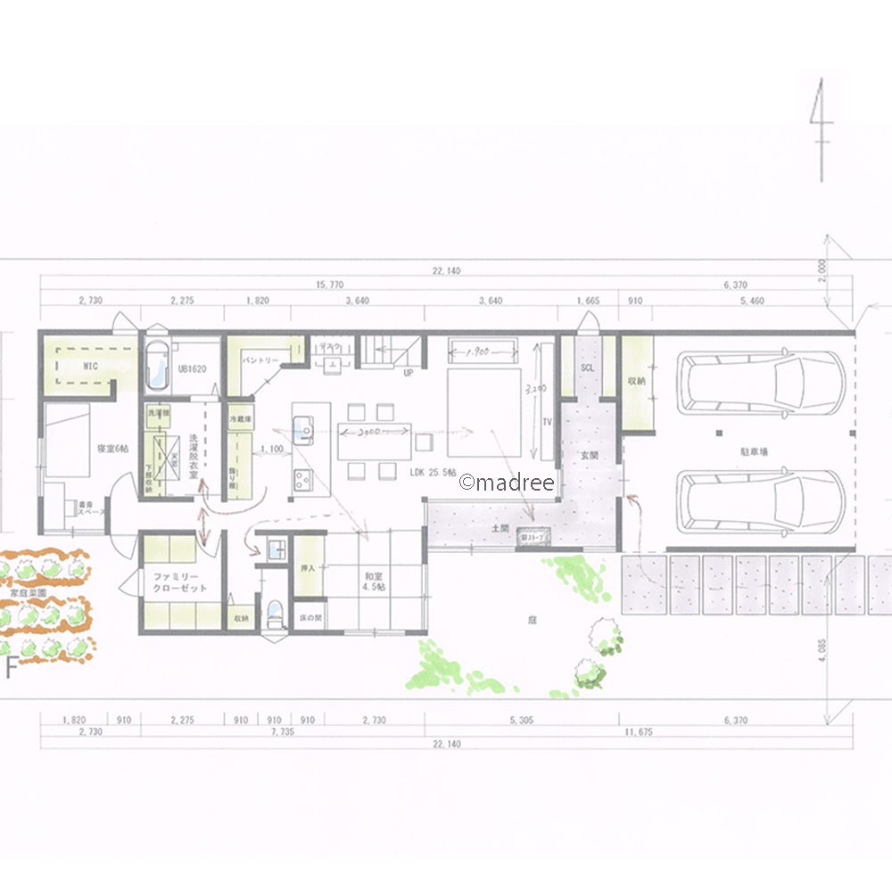 気兼ねせず過ごすおもてなしスペース、薪ストーブと土間空間を楽しむ家