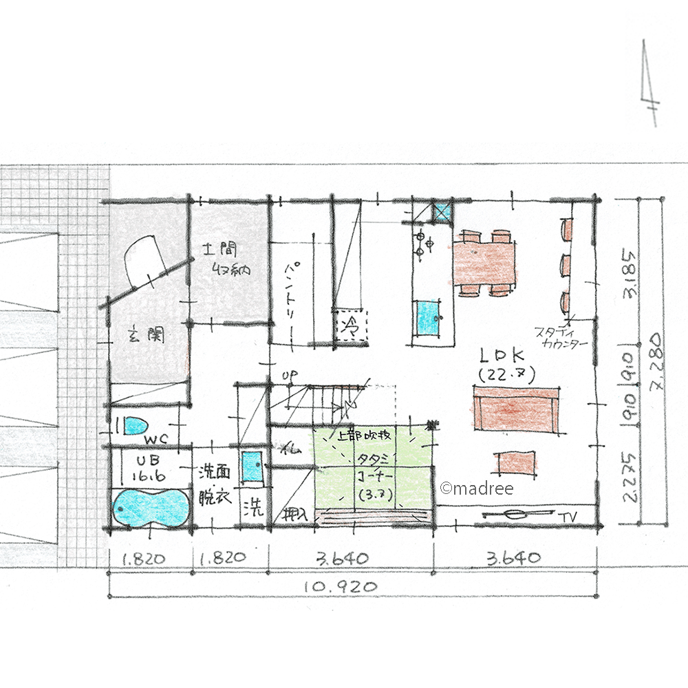 縦にも奥にも広がる開放感、家族のコミュニケーションがリビング階段から生まれる家