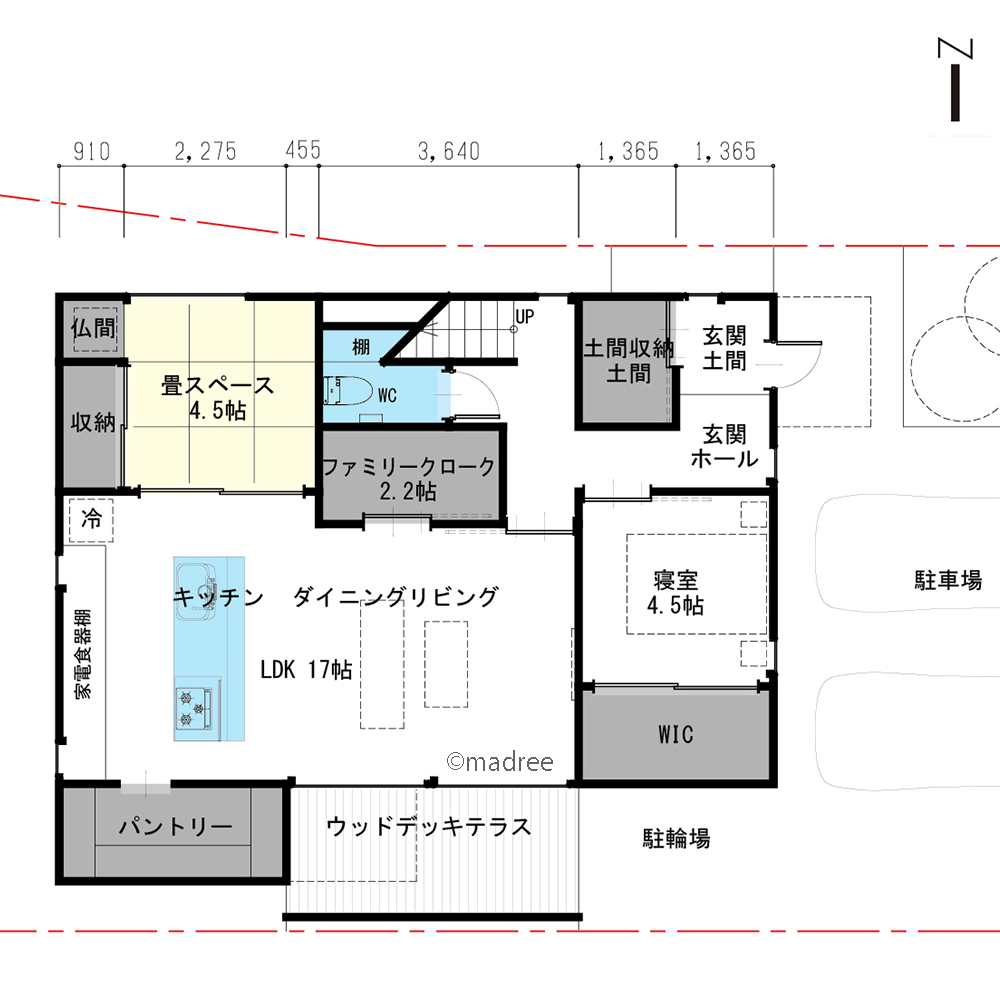 1階はにぎやか2階はのんびり、それぞれが自分時間を過ごせる二世帯住宅
