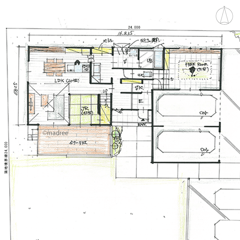 家族の繋がりと個々の時間も大切にする、憧れのゴルフシュミレーターのある家