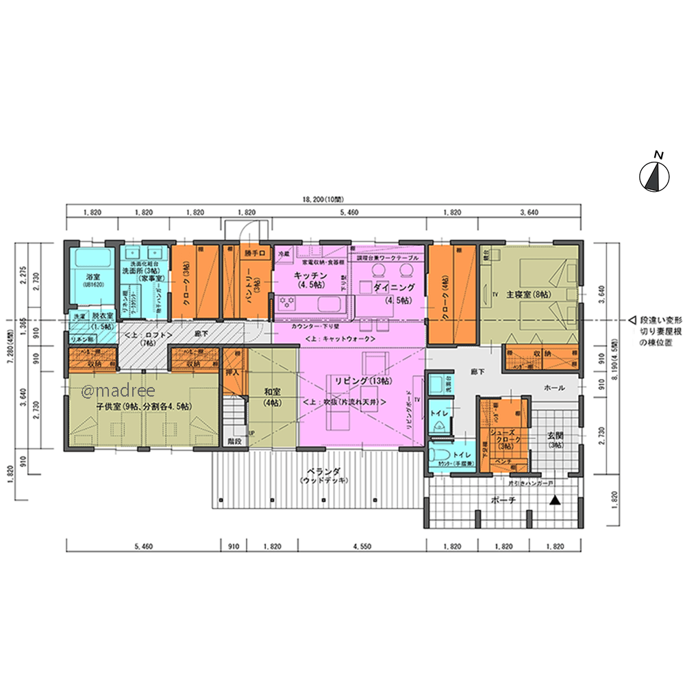 家事ラク意識した動線と充実収納、老後も見据えた視界広がる平屋