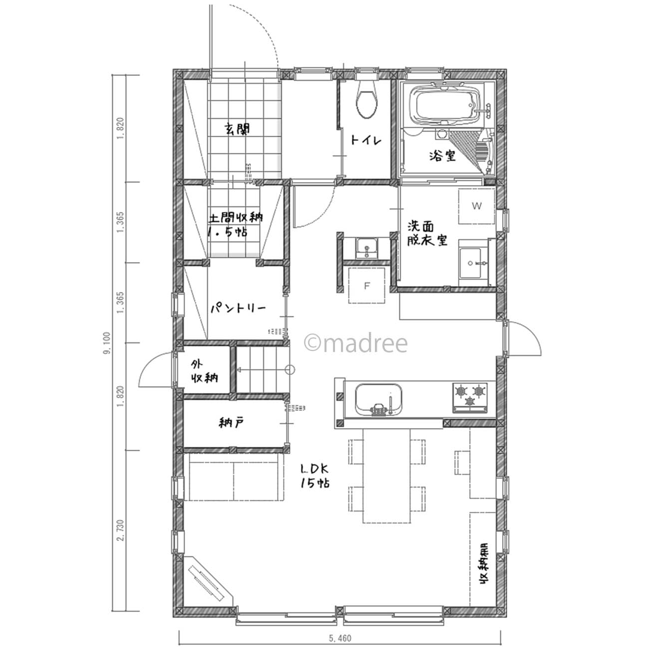 自然光と視界が心地良い、景色活かした伸びやかな家