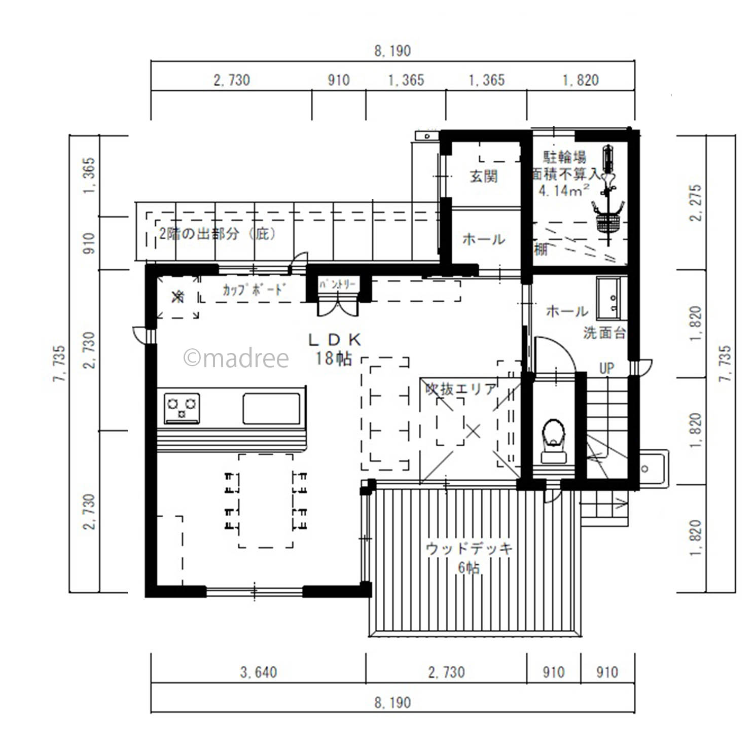 洗濯も入浴も人通りを気にしない、洗濯動線が2階ワンフロアで完結する家