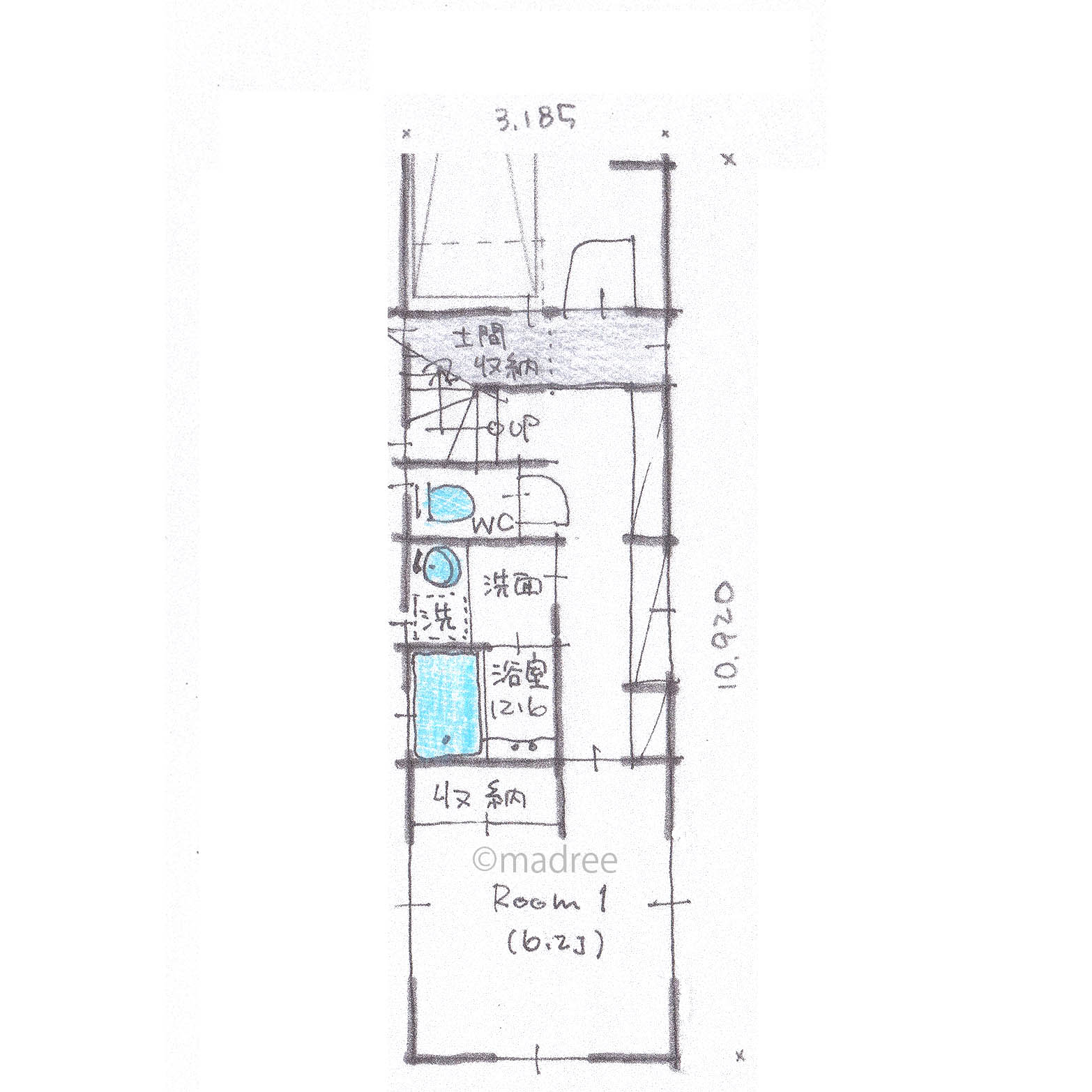 家族の成長に合わせてフレキシブルに空間活用、開放感と自然光が心地良い3階建て狭小住宅