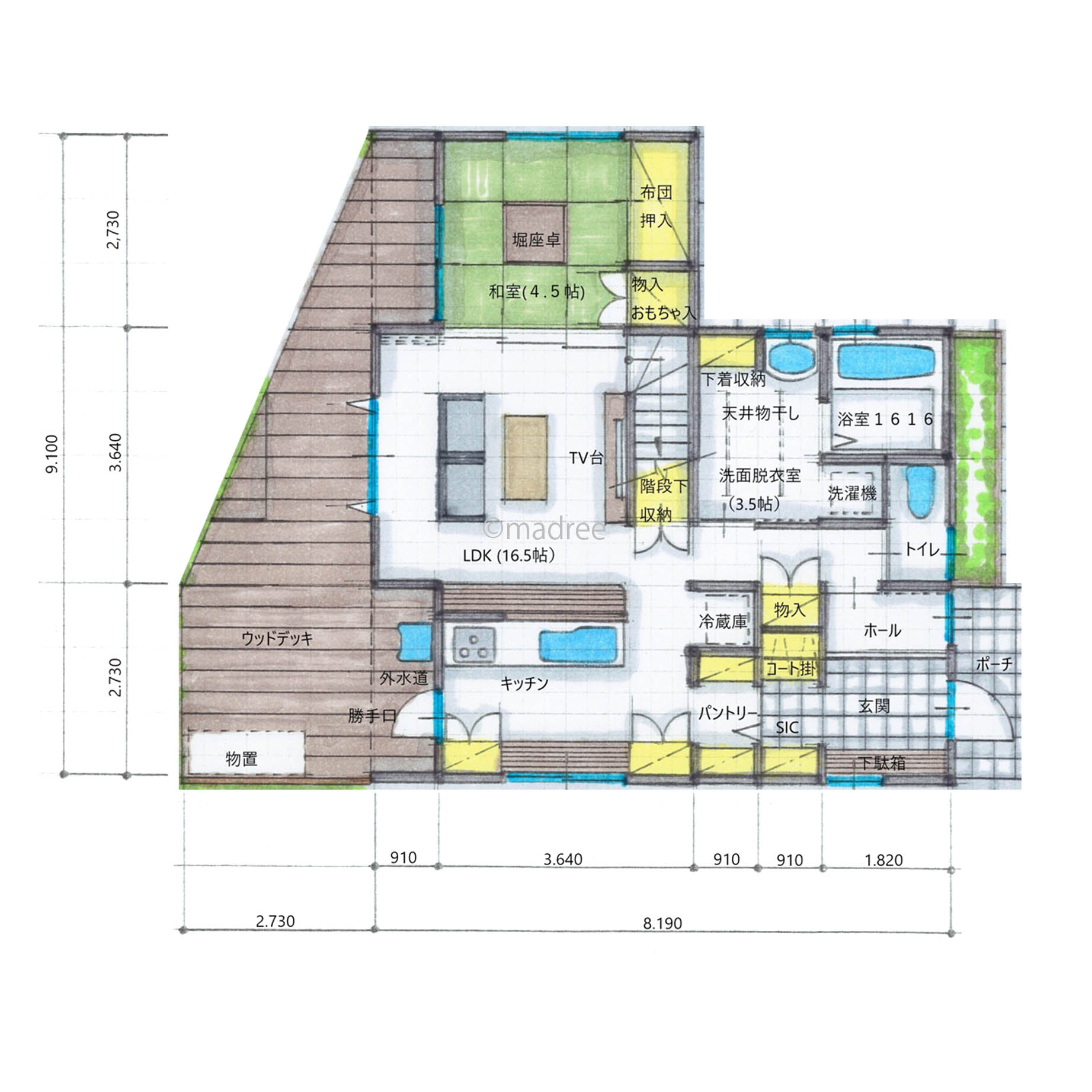 充実の家事動線とプライベート空間を確保した心地良く暮らせる家
