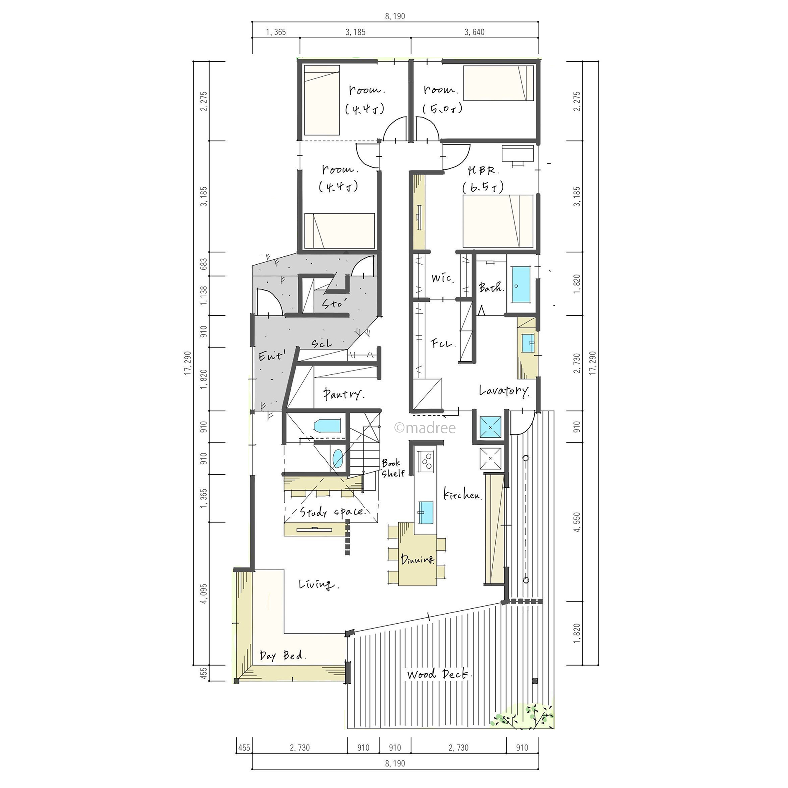 共働き夫婦の家事負担を軽くする暮らしにほど良くフィットした間取り