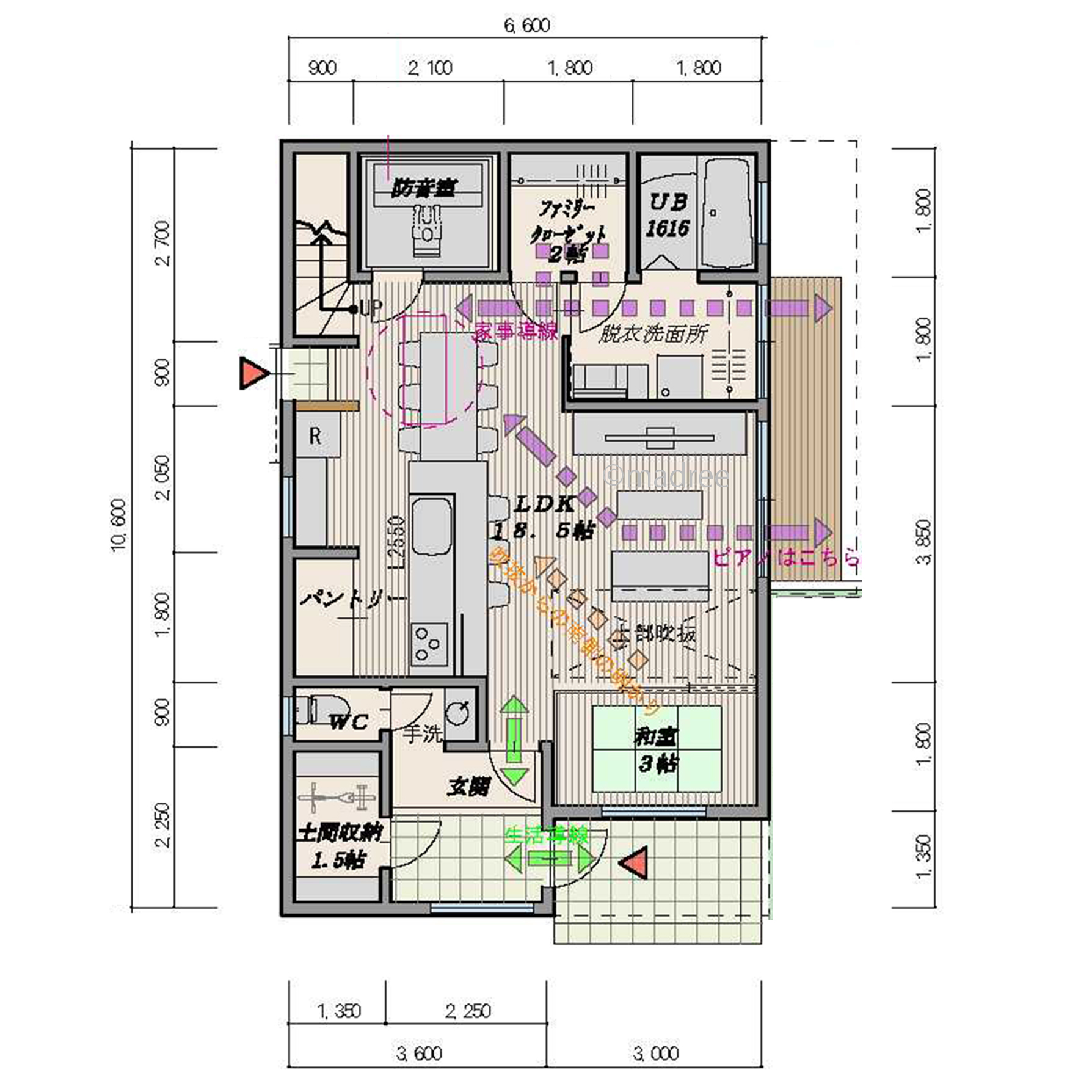 趣味も暮らしやすさも詰め込んだ家族みんなにフィットする間取り