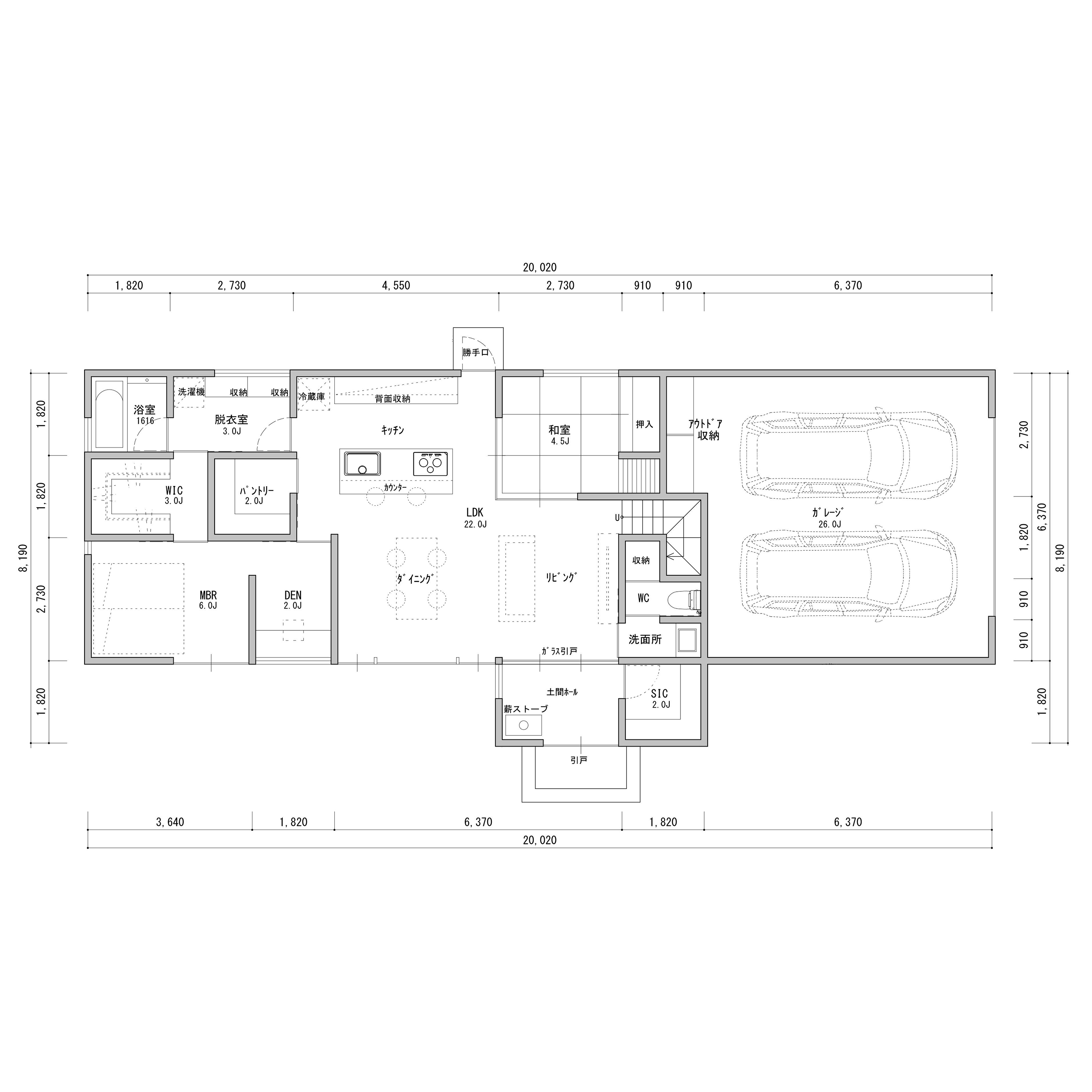 趣味も暮らしも楽しめる！吹き抜けで開放感と繋がりを生む間取り