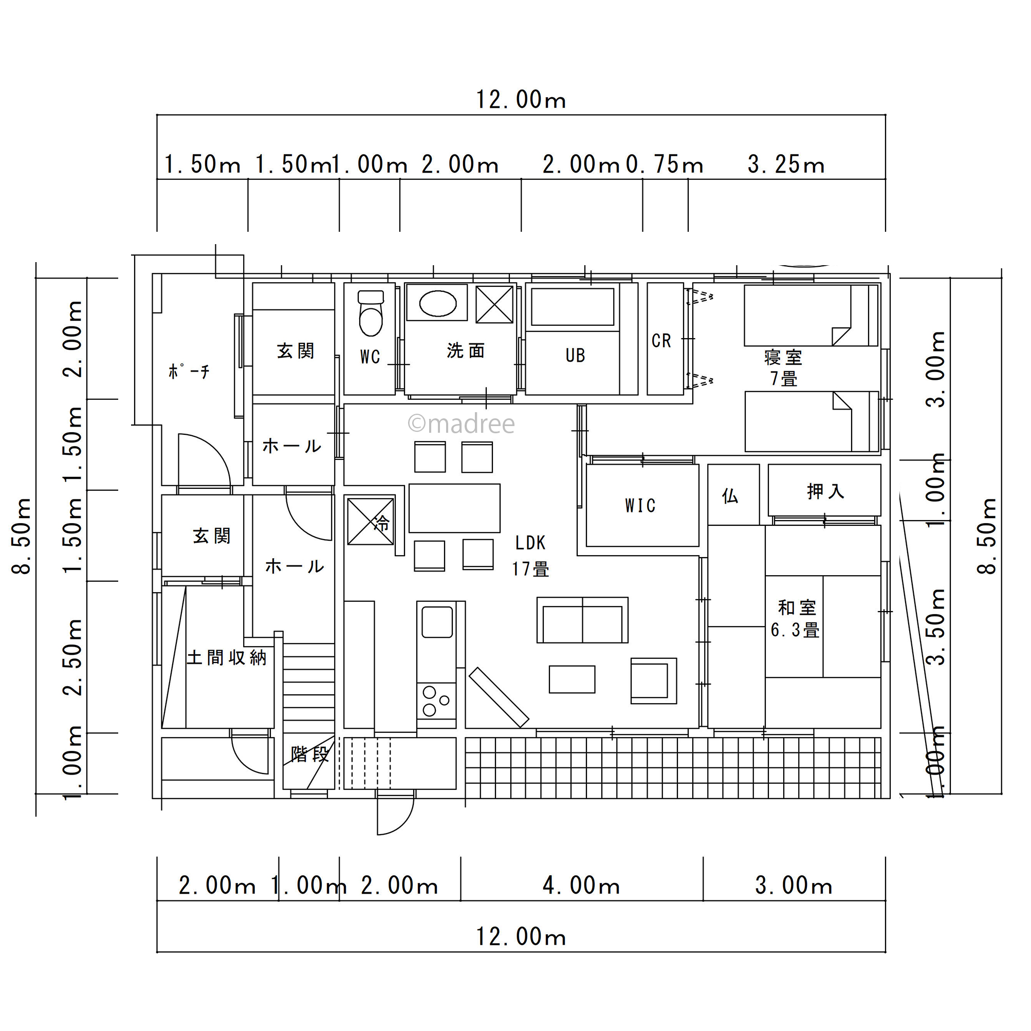 機能的で住み心地良いシンプル動線の完全2世帯住宅