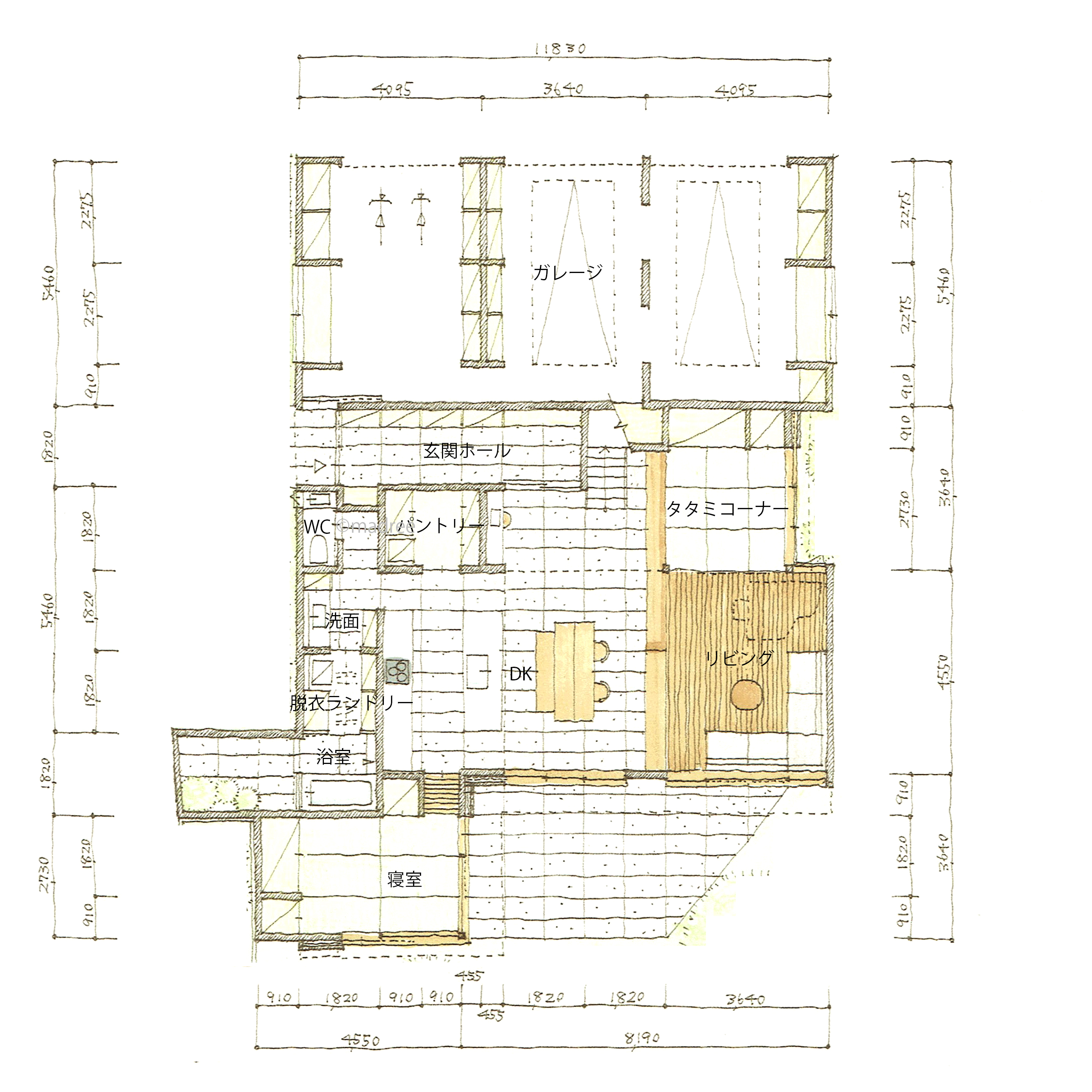 コンパクトで効率良い家事動線と家族が集まる心地良い空間で家時間が充実する家