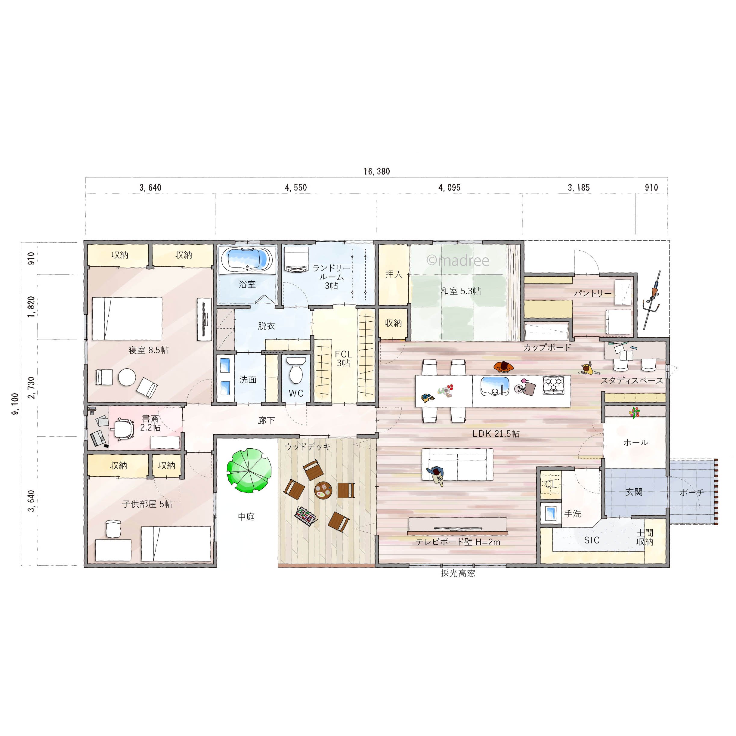 家族の暮らしにフィットした住み心地の良さ空間をぎゅっと詰め込んだ家