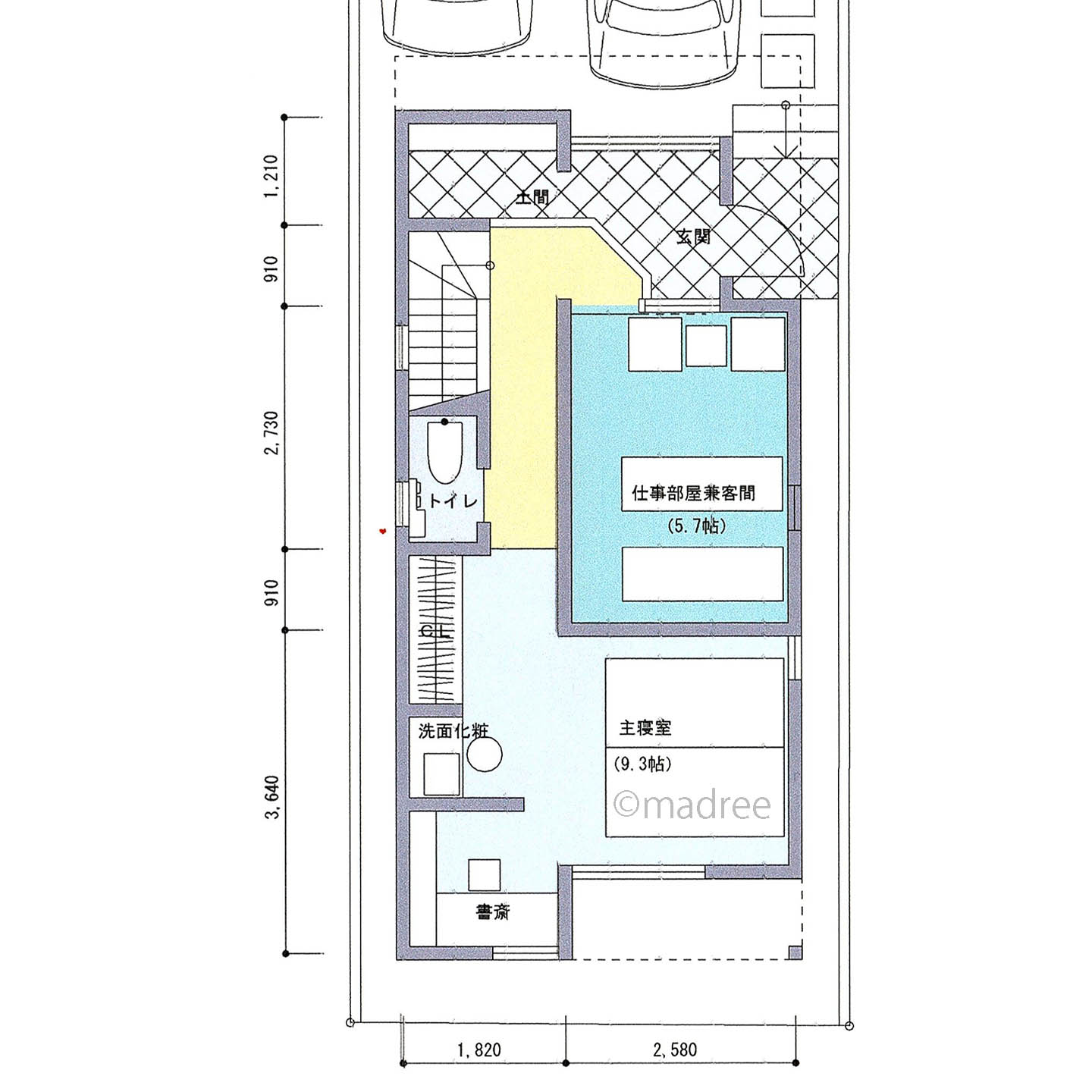 仕事もリラックスタイムも家事も暮らしにフィットしたフロア分けで快適な3階建ての家