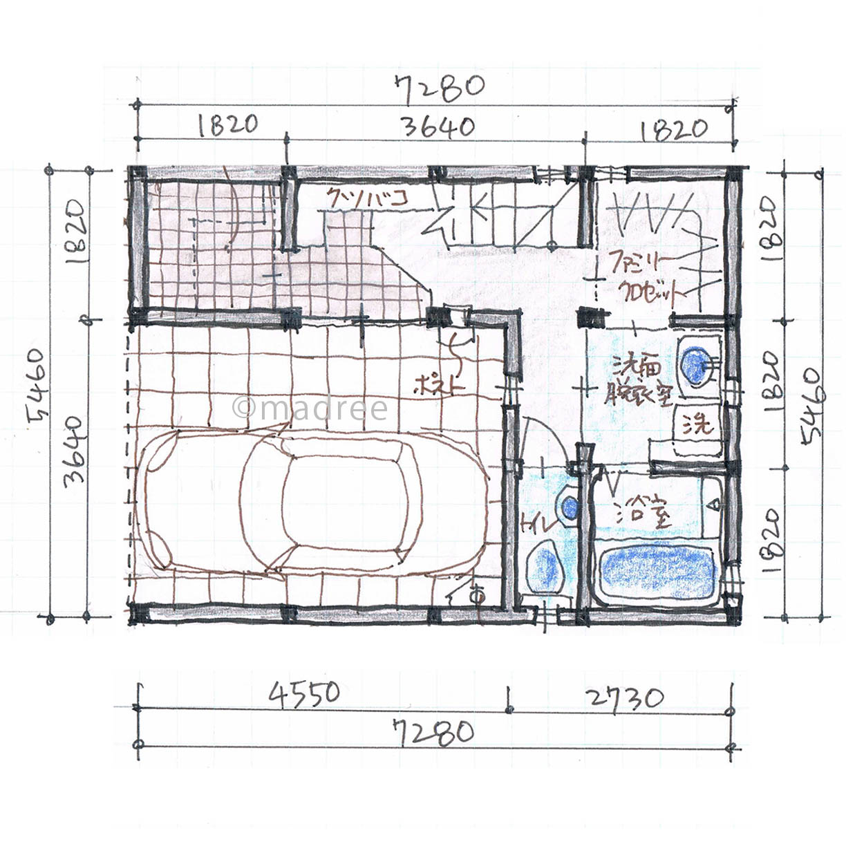 暮らしやすさをコンパクトに詰め込んだ住み心地良い3階建の家