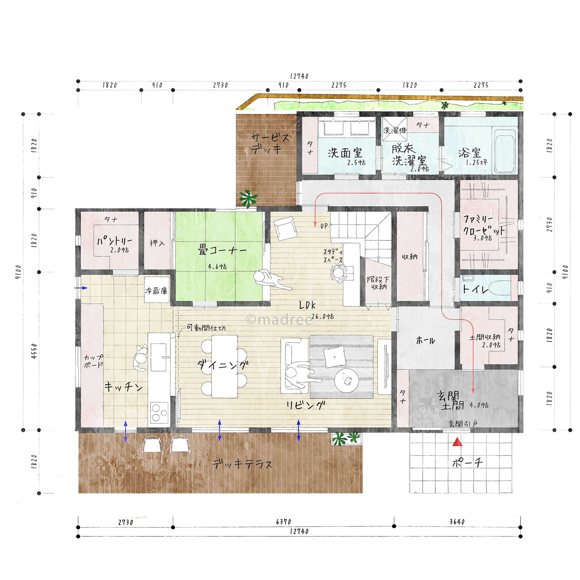 適材適所のたっぷり収納でスッキリ片付くゆとりある暮らしが叶う家