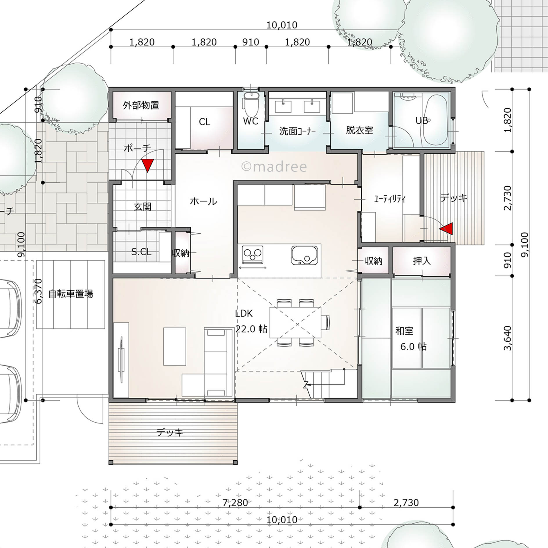 ２つの和室で寛ぎながら吹き抜けで家族を繋がる！暮らしやすい家事動線で心にゆとりが生まれる家