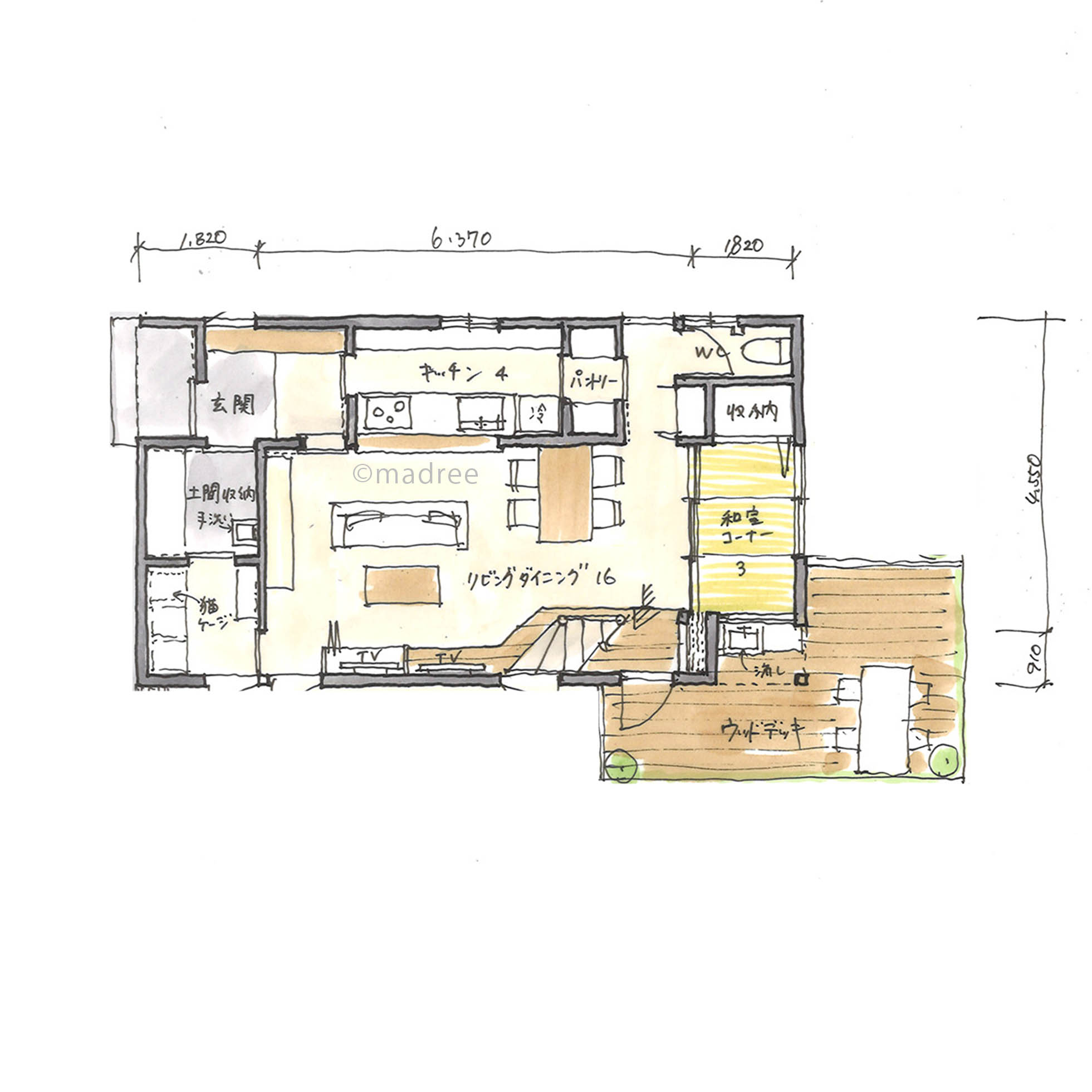 猫3匹と心地良く過ごせるコンパクトでありながら機能的な間取り