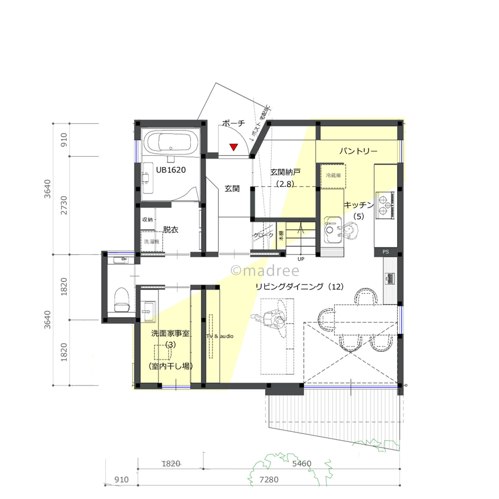 夫婦で料理が楽しめる！コンパクトな生活導線且つ家事シェアしやすい間取り