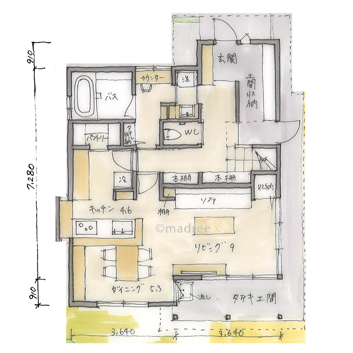 自分達らしさにフィットする庭も読書も楽しめる豊かな時間が流れる家