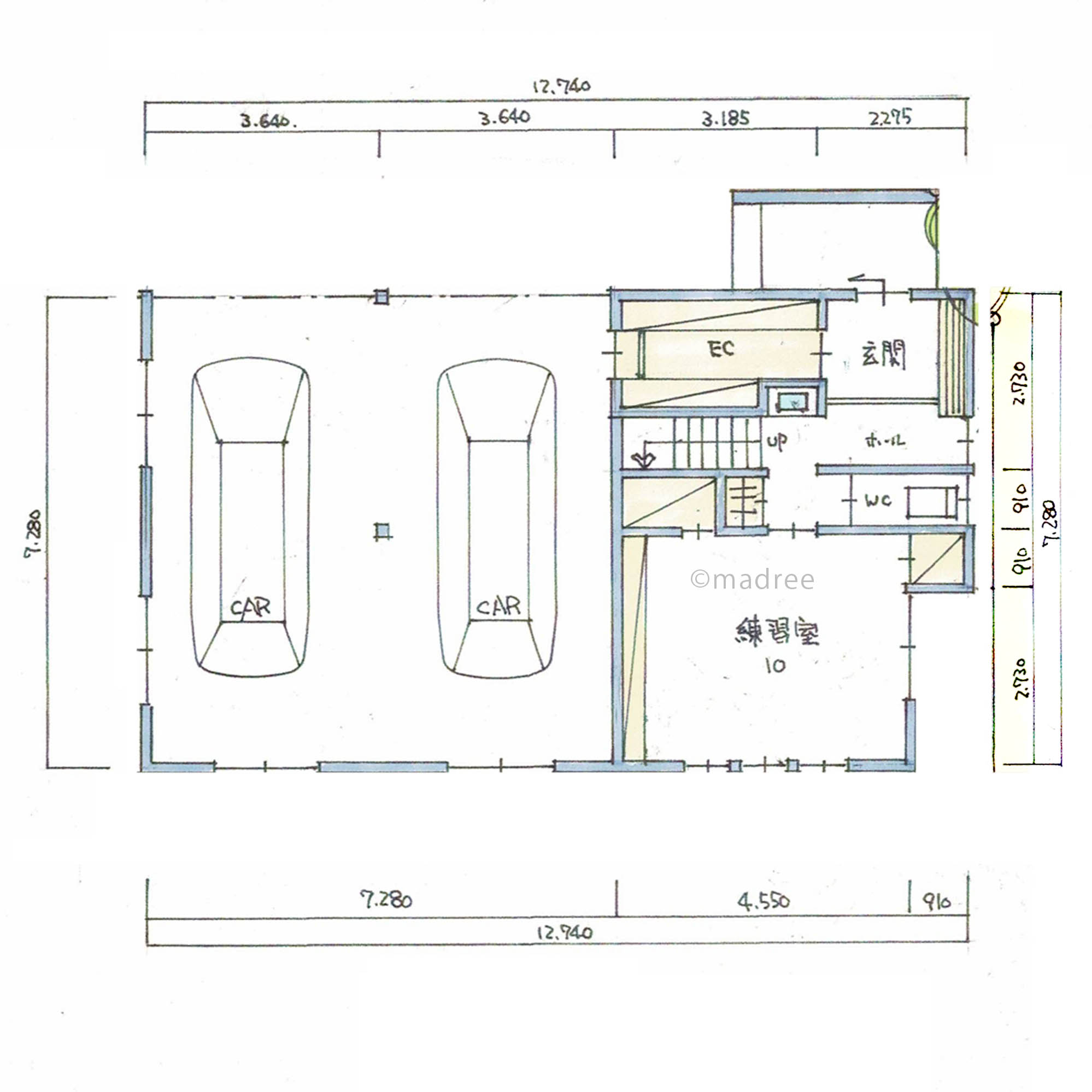 光と風が通り家族それぞれが心地良く過ごせる3階建ての家