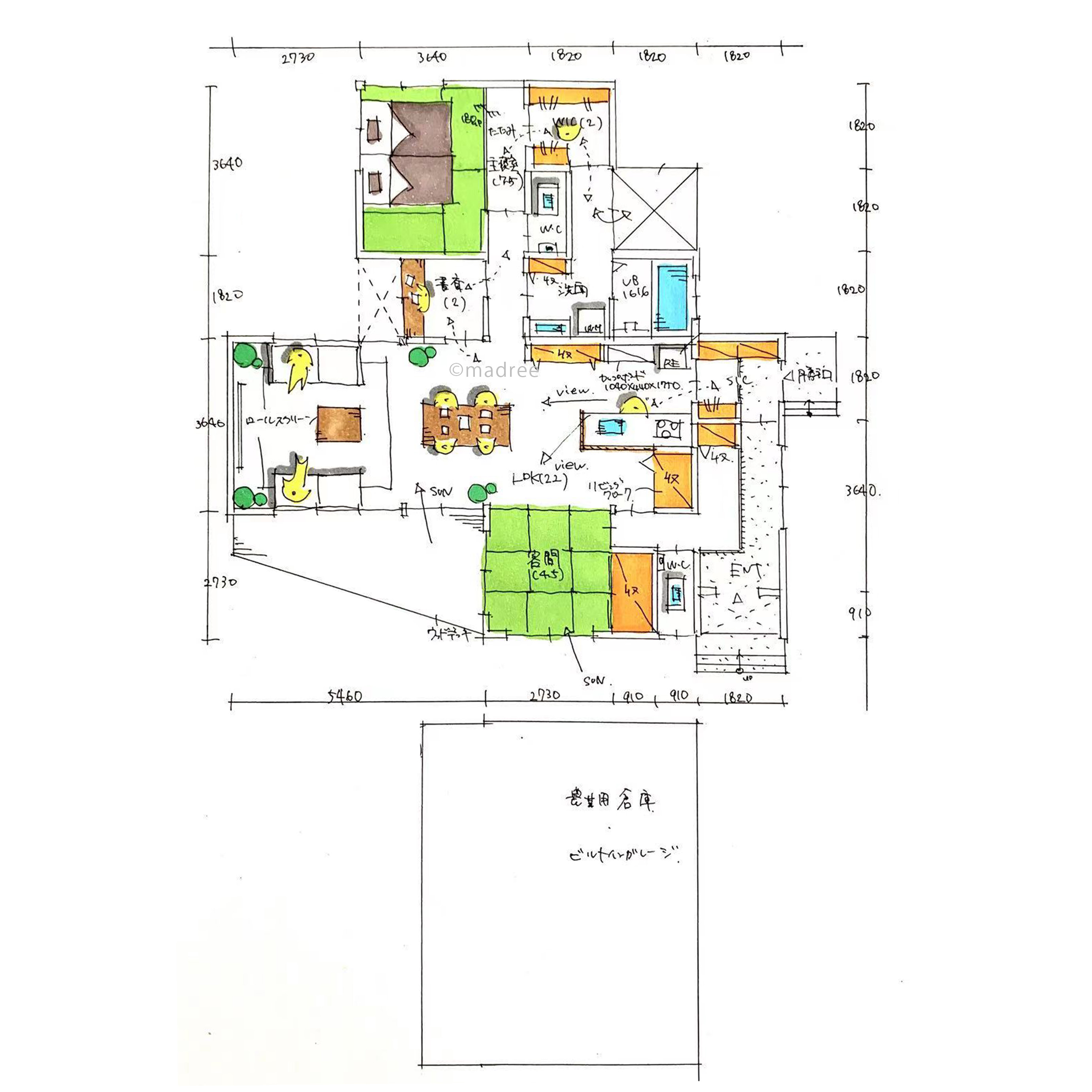 趣味を楽しみゆっくり時が流れる、夫婦ふたり暮らしにちょうどよい平屋