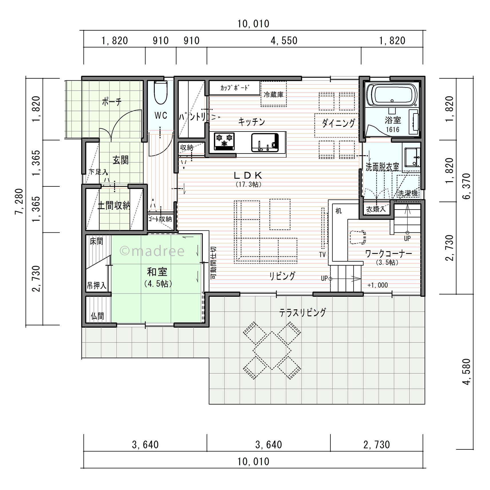 サンルームからそのままクローゼットへ、時短家事で親子時間が生まれる家