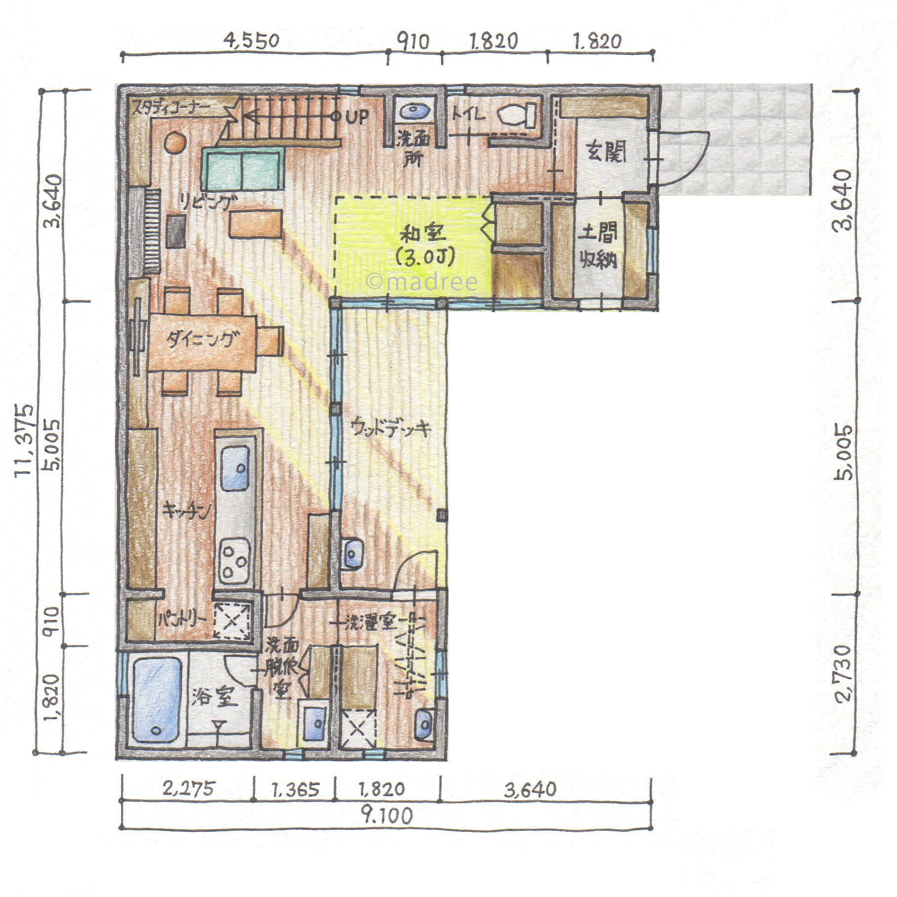 大開口窓で庭と一体感生まれる、光と緑をたっぷり感じる開放的な家