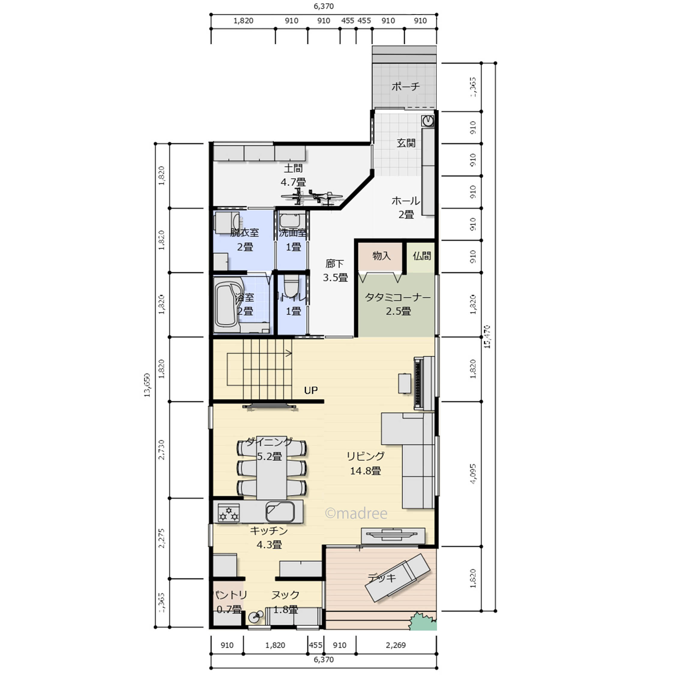 こもれるヌックでほっと一息、家族それぞれがマイペースに過ごせる家