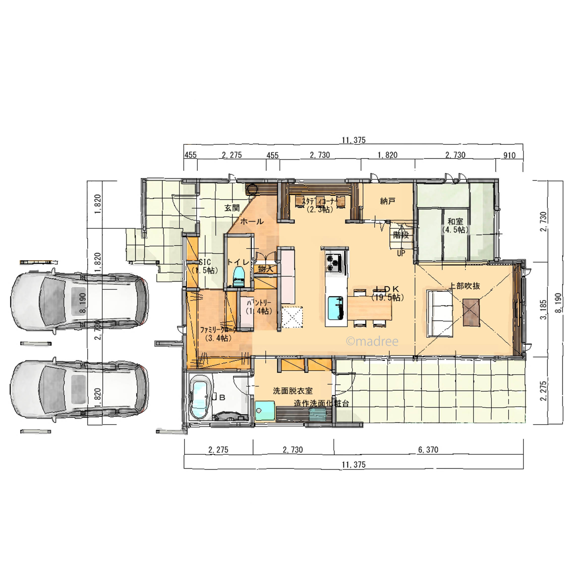 家族の成長と共に住まいも変化、開放的なアウトドアリビングのある家