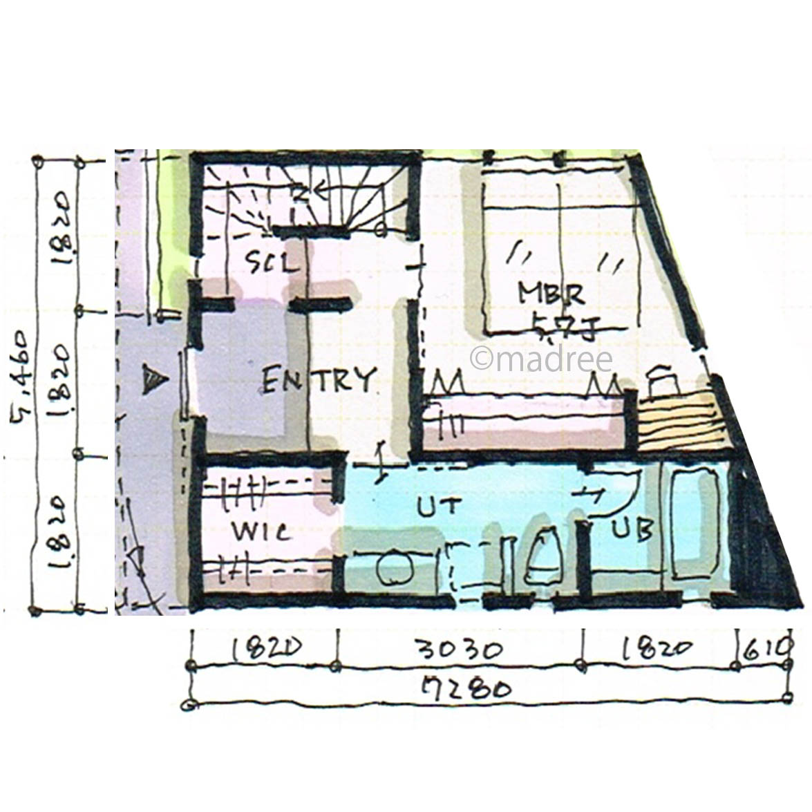 収納と動線で広くスペース有効活用、明るいリビングに家族集う３階建ての家
