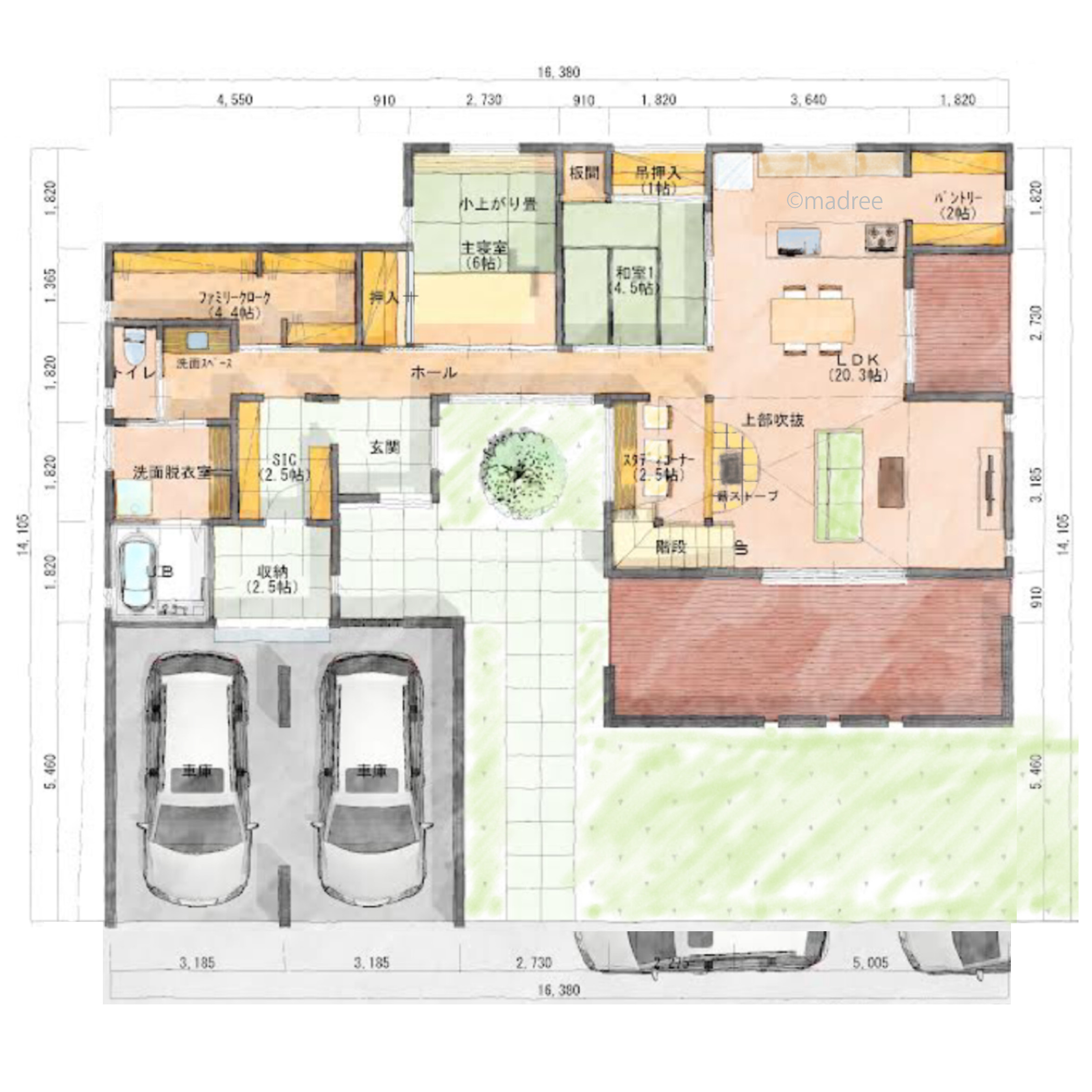 趣味と共にのびのび暮らす、アウトドアストッカーのある家