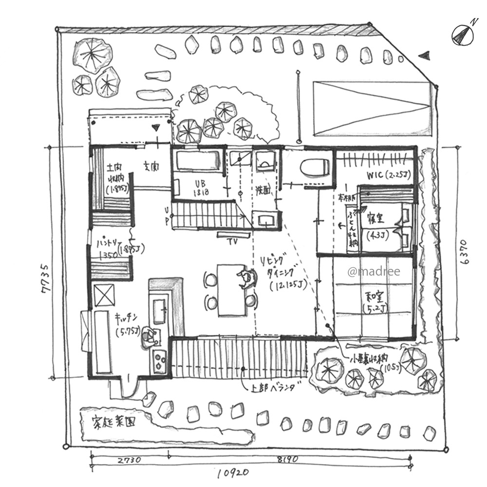 終の棲家を意識したゆとりある空間設計、孫も楽しい遊び心のある平屋