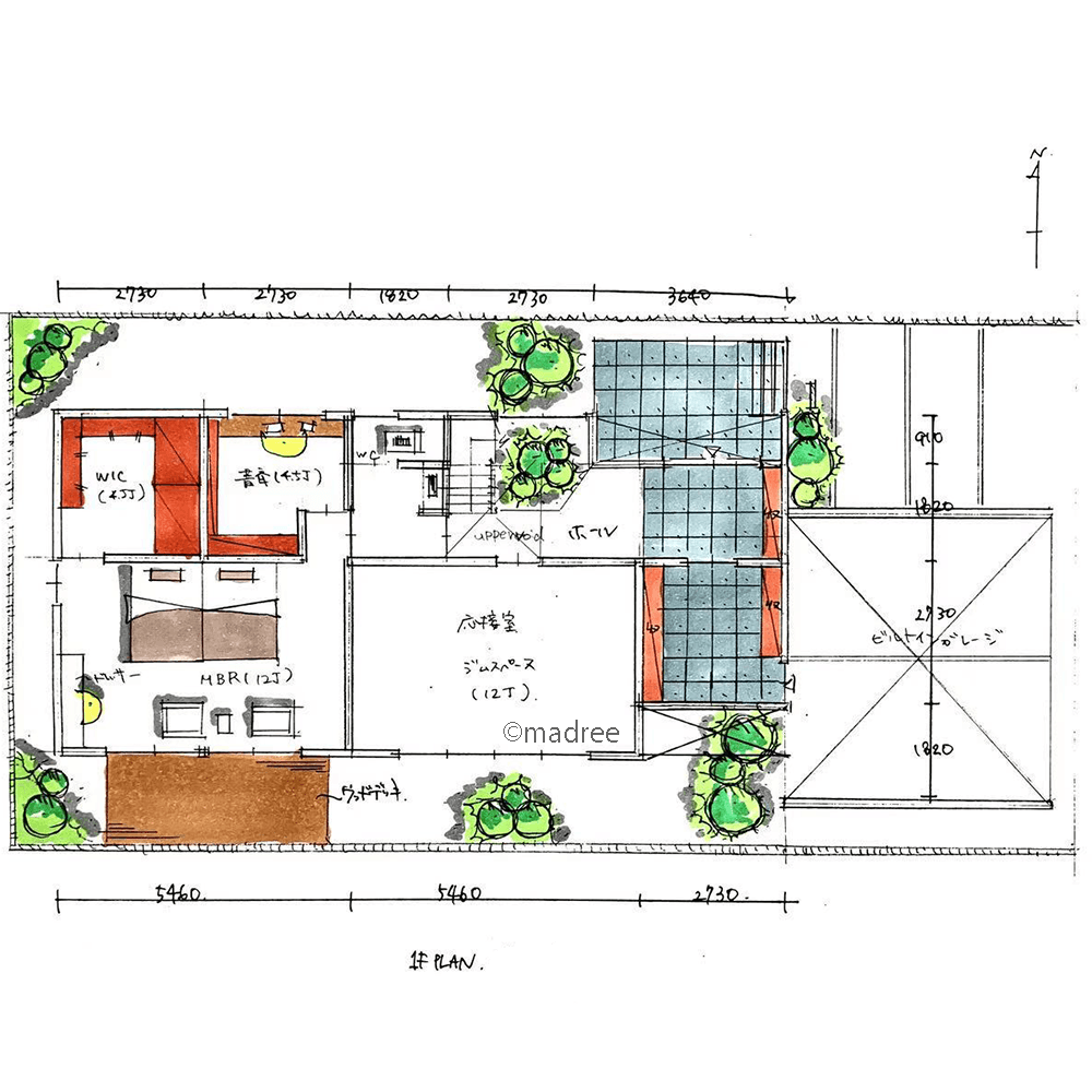 2階に集約した効率良い生活動線、来客の多い家でも家族が安心して過ごせる家