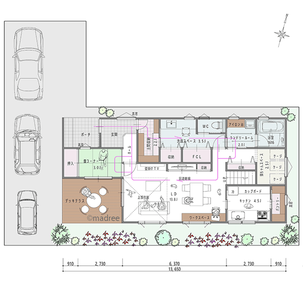 お互いを尊重したペットとの生活、テリトリーを守りながら人も猫も快適に過ごす家