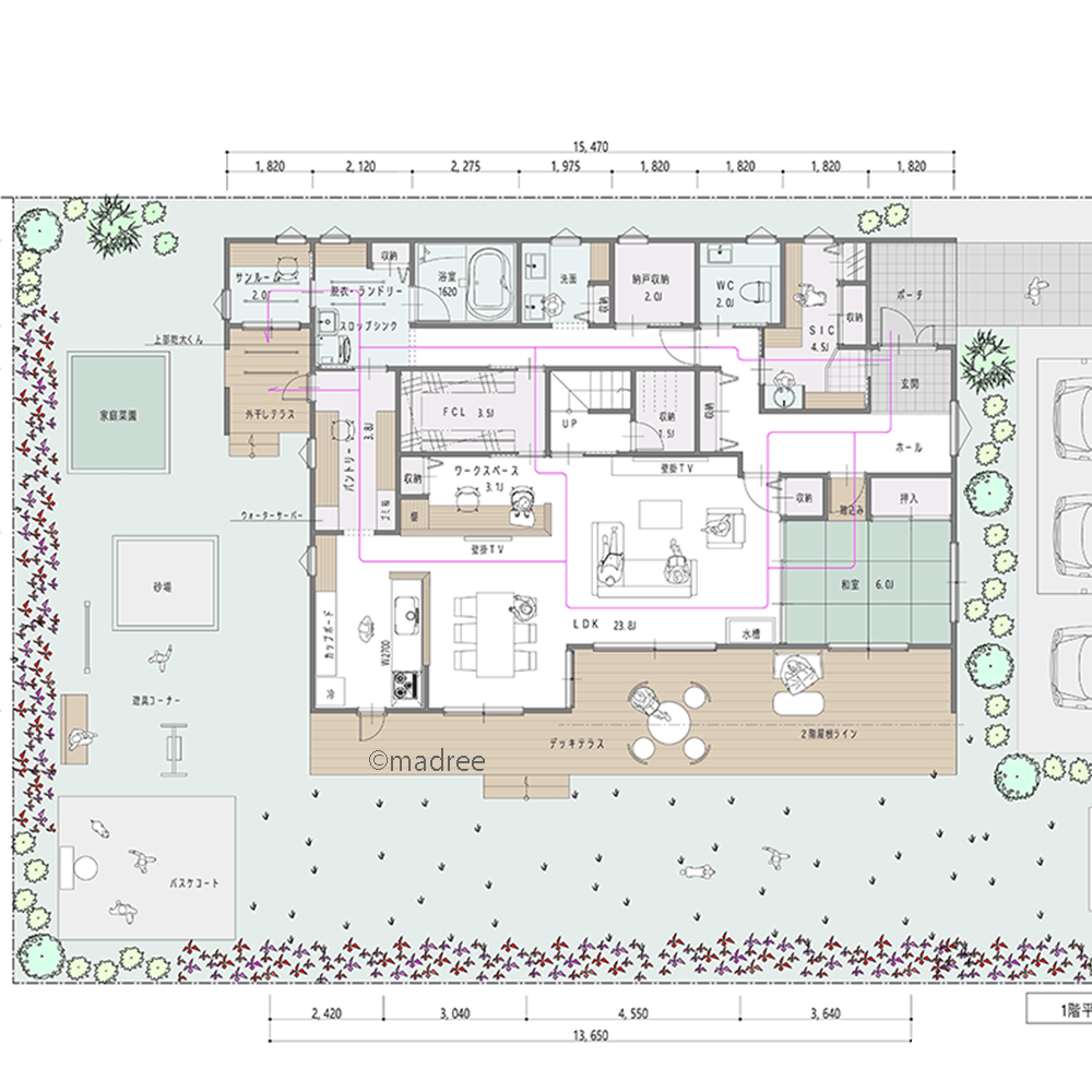 季節問わず思いっきり体を動かせる、子どもの夢叶える遊びの詰まった家