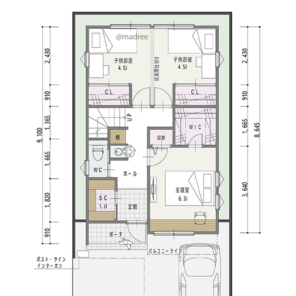 気分でワークスペースをチョイス、同じ空間で自由なテレワーク夫婦の家