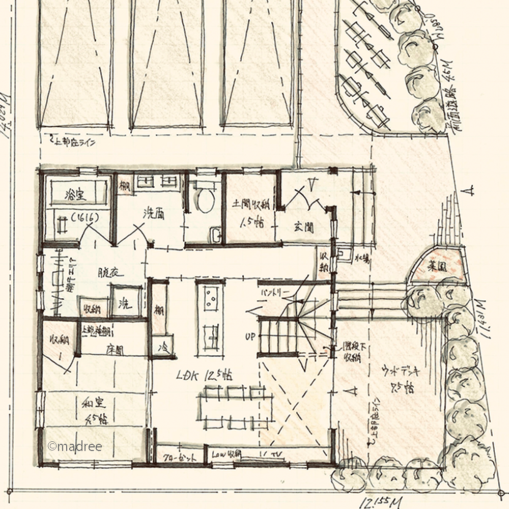 適材適所の収納とシンプル動線で、ゆったりと心地良く過ごす二世帯住宅