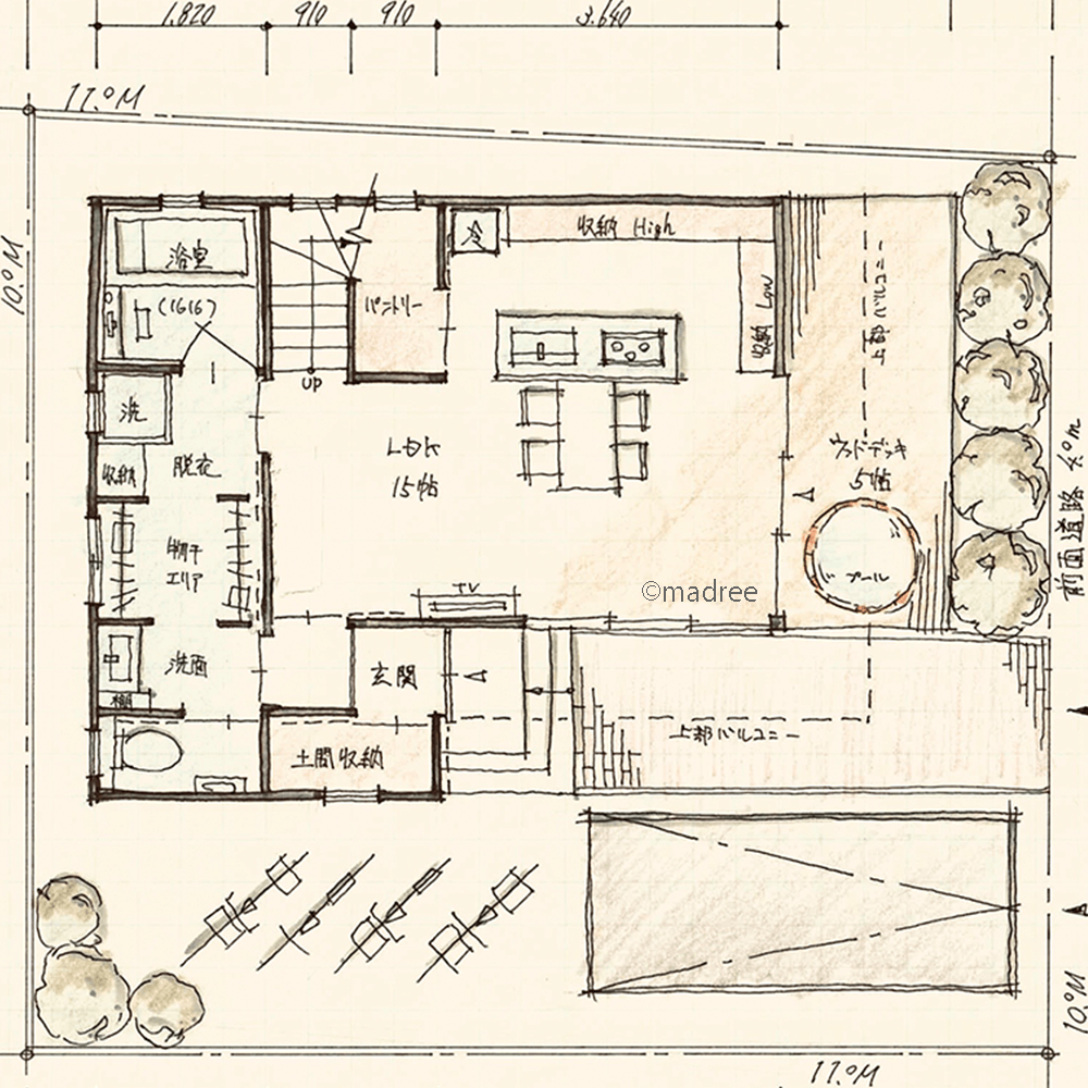 充実の収納量でファッション好きも安心、家事が快適に感じるコンパクト動線の家