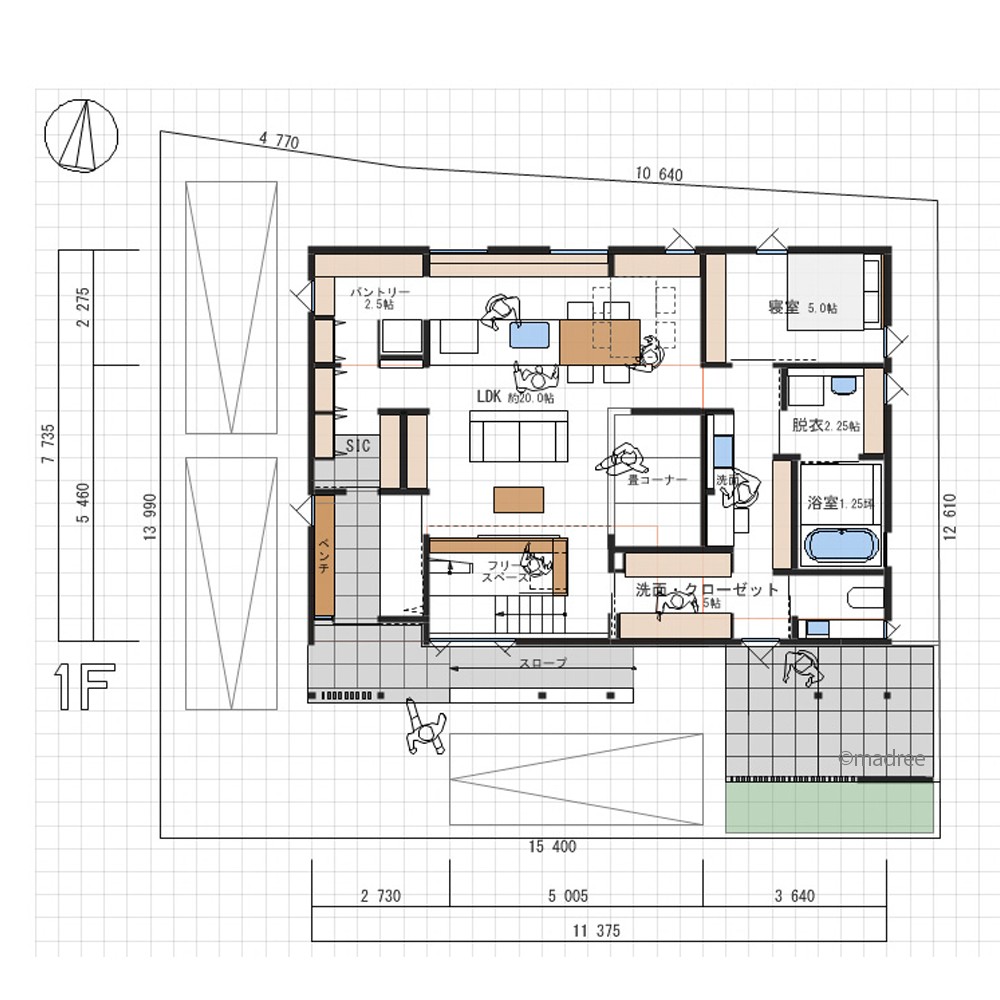 行き止まりのない回遊動線で家事ラクな家