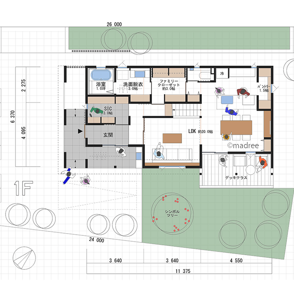 キッチンから一直線の家事動線で、時間と心にゆとり生まれるママ目線の家