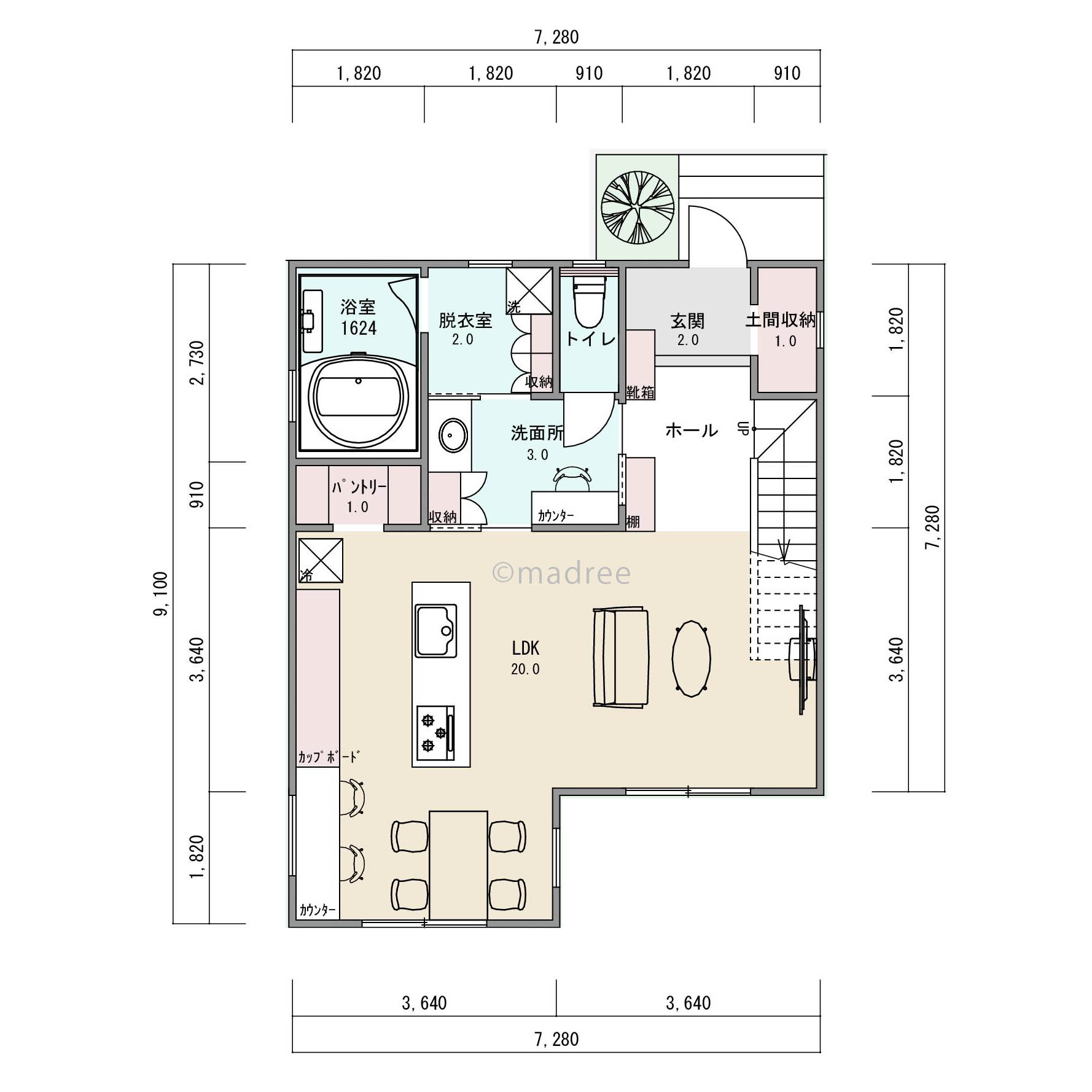 家時間が充実！読書と家庭菜園が楽しめる採光たっぷりの心地良い家