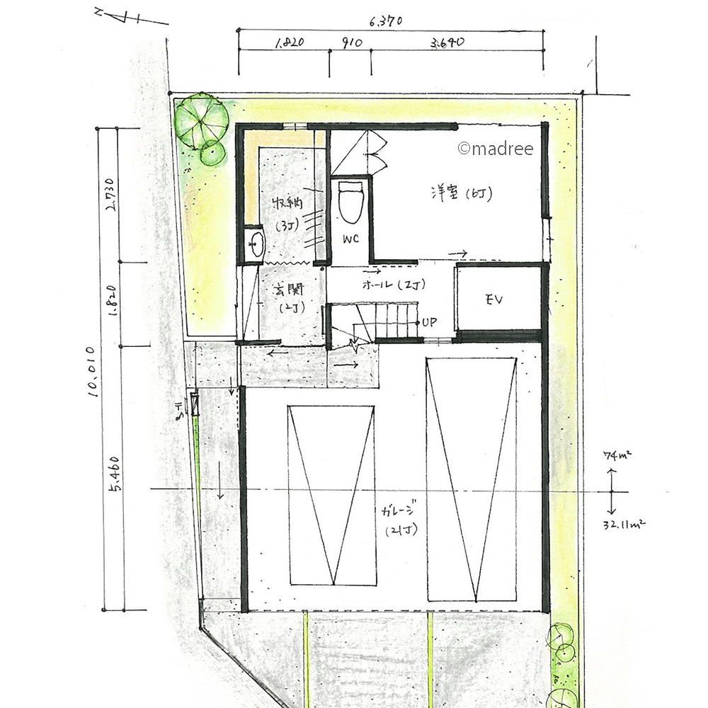 バリアフリーで家族みんなが笑顔に、視線が通る心地よい2階リビングの家