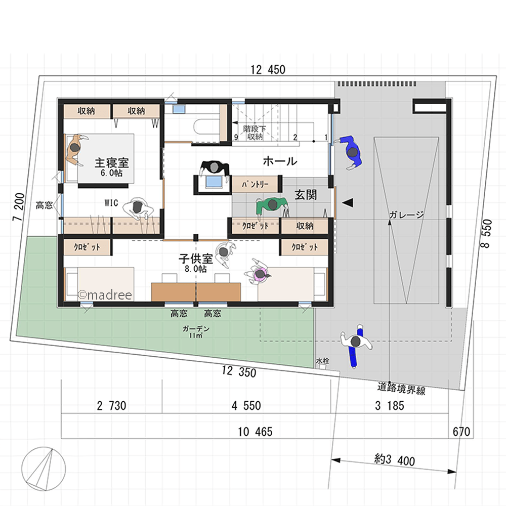 回遊動線で大人数でもストレスフリー、人が集まる賑やかな2階LDKの二世帯住宅