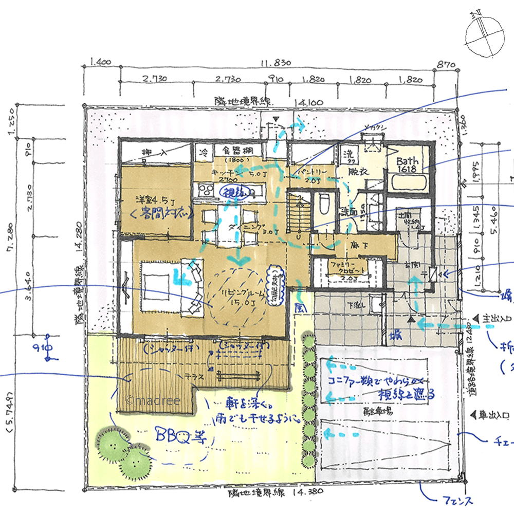 まわりの視線気にせず伸びやかに過ごす、将来はワンフロアで生活完結できる家