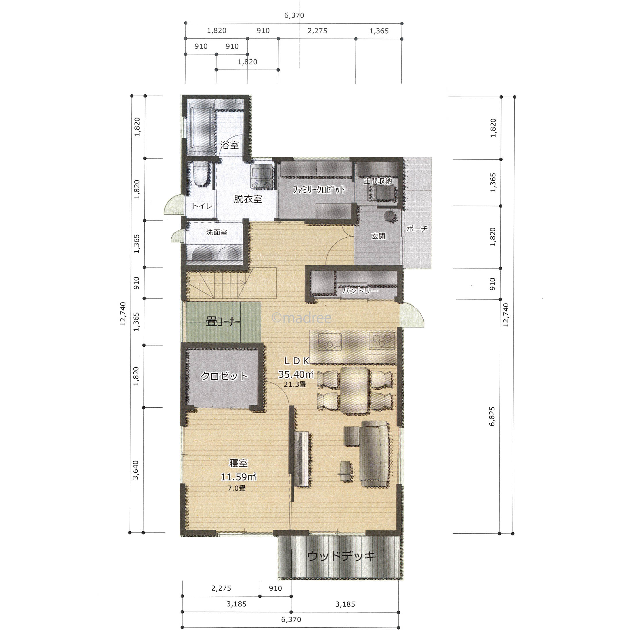 廊下を無くして空間がつながる、多目的スキップフロアで遊べる家