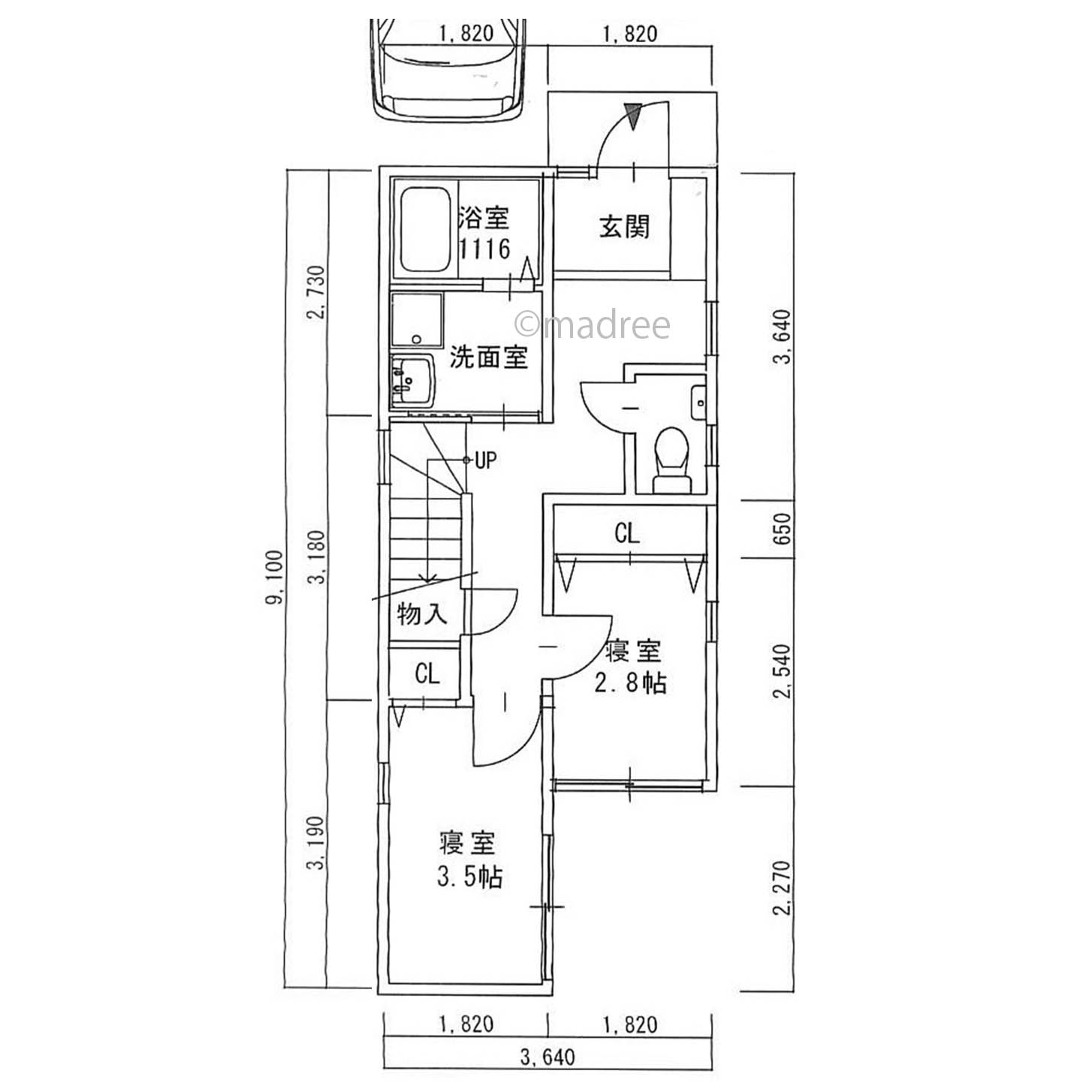 秘密基地のような個別空間で快適に過ごす、狭さが心地よい3階建ての家