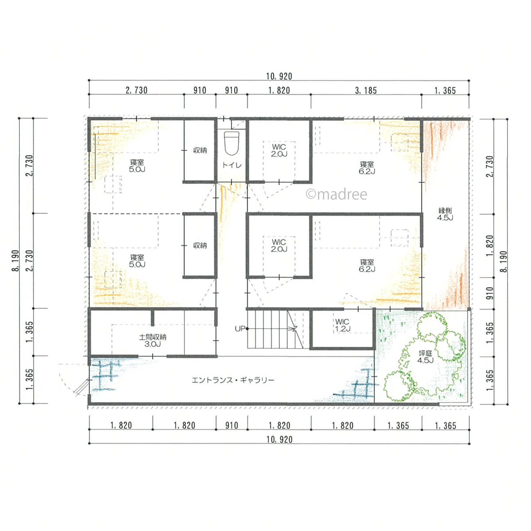 まるでギャラリーのような玄関土間、アウトドアリビングを楽しむ家