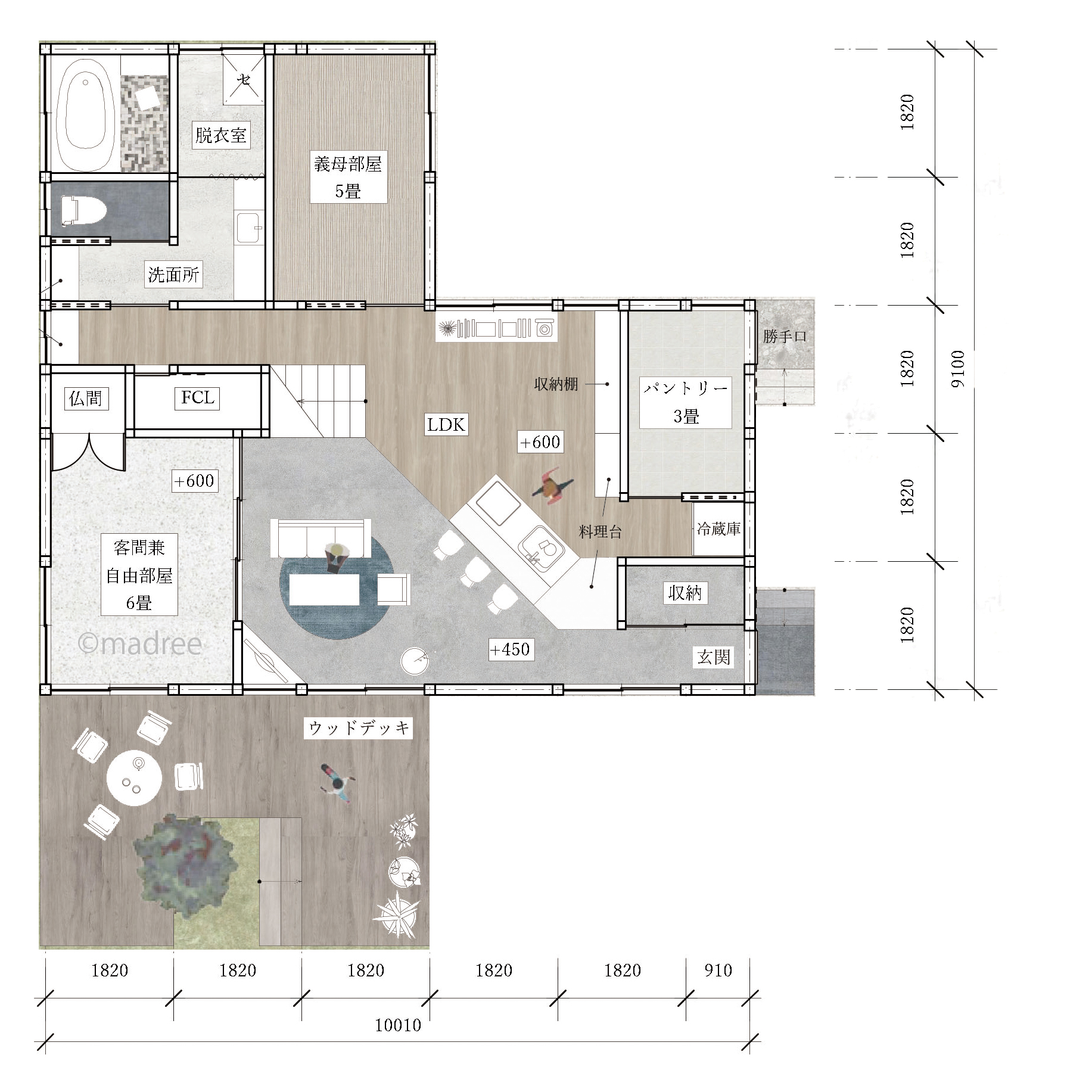 犬も人も心地よく、玄関からつながる吹抜けの土間リビングで暮らしが広がる家